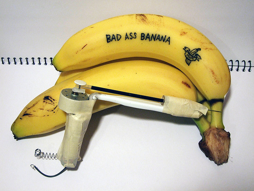  a tattoo gun which he took to school to practice tattooing on fruit
